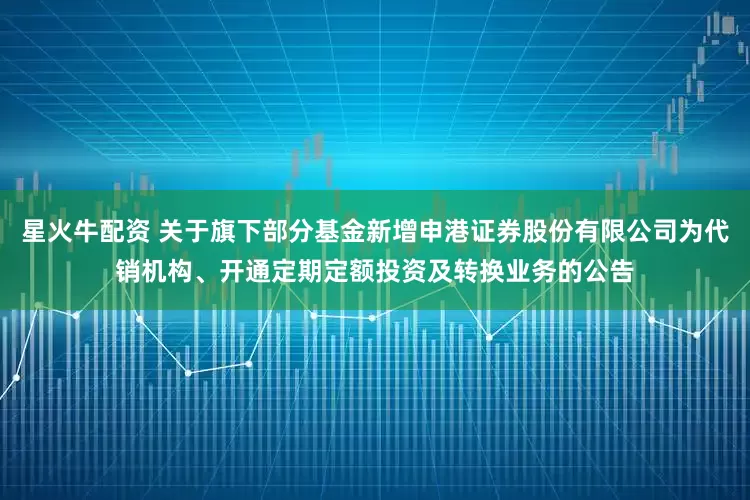 星火牛配资 关于旗下部分基金新增申港证券股份有限公司为代销机构、开通定期定额投资及转换业务的公告